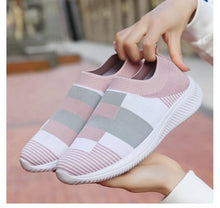 Load image into Gallery viewer, Elegant Women Shoes Espadrilles Knitted Sneakers Women New Flat Shoes Mix Color Casual Walking Shoes Slip-on Sock Shoe Lady Girls Running Shoes Mesh Air Mesh Womens Espadrilles
