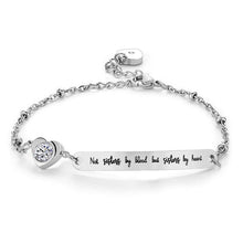 Load image into Gallery viewer, Elegant Women Stainless Steel Best Friends Bracelet Bangle Friend Jewelry Friendship Gift Cute Message Sisters Stainless Steel Cuff Bangle Gifts For Teen Girls Daughter Sister Best Friend
