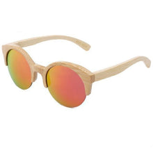 Load image into Gallery viewer, Elegant Wooden Design Classic Sunglasses Design Stylish Popular Wooden Sunglasses For Men &amp; Women  Round Bamboo Glasses Mirror Sun Glasses Retro Glasses

