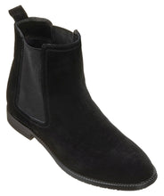 Load image into Gallery viewer, CALTO - K33090 - 2.9 Inches Taller (Black) - Suede Chelsea Boot
