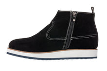 Load image into Gallery viewer, CALTO - Y30021 - 3 Inches Taller (Nubuck Black) - Zipper Boots
