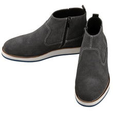 Load image into Gallery viewer, CALTO - Y30022 - 3 Inches Taller (Nubuck Grey) - Zipper Boots
