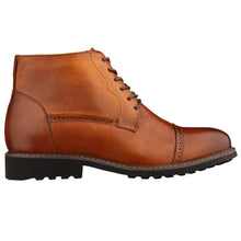 Load image into Gallery viewer, CALTO - Y41085 - 3.2 Inches Taller (Brown) - Lace Up Casual Boots

