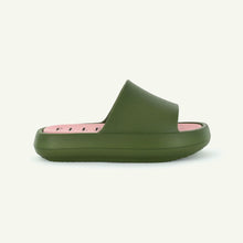 Load image into Gallery viewer, ST. TROPEZ: PLATFORM SLIDE - OLIVE
