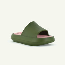 Load image into Gallery viewer, ST. TROPEZ: PLATFORM SLIDE - OLIVE
