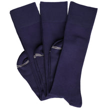 Load image into Gallery viewer, Elton 3-Pack - Navy Dress Socks
