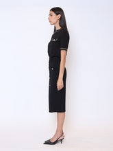 Load image into Gallery viewer, Embellished Chain Link Trim Short Sleeve Top
