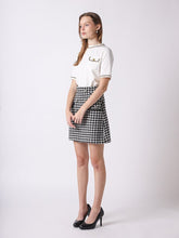 Load image into Gallery viewer, Embellished Chain Link Trim Short Sleeve Top
