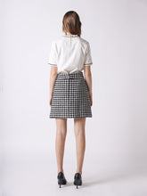 Load image into Gallery viewer, Embellished Chain Link Trim Short Sleeve Top
