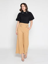 Load image into Gallery viewer, Embellished Pockets High Waist Wide Leg Pants
