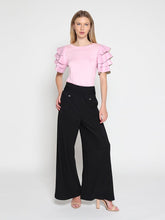 Load image into Gallery viewer, Embellished Pockets High Waist Wide Leg Pants
