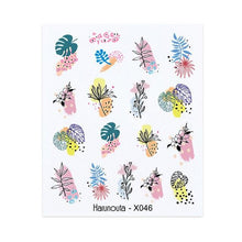 Load image into Gallery viewer, Embossed Nails Sticker 3D Flower Leaves Slider Water Transfer Nail Decals for Nail Art Transfer Sticker  3D Wave Design Decoration for Women Girls Art Stickers Decal Decoration Metallic Curve Strip Line Nail Decor
