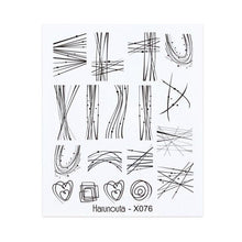 Load image into Gallery viewer, Embossed Nails Sticker 3D Flower Leaves Slider Water Transfer Nail Decals for Nail Art Transfer Sticker  3D Wave Design Decoration for Women Girls Art Stickers Decal Decoration Metallic Curve Strip Line Nail Decor
