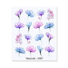 Load image into Gallery viewer, Embossed Nails Sticker 3D Flower Leaves Slider Water Transfer Nail Decals for Nail Art Transfer Sticker  3D Wave Design Decoration for Women Girls Art Stickers Decal Decoration Metallic Curve Strip Line Nail Decor
