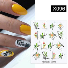 Load image into Gallery viewer, Embossed Nails Sticker 3D Flower Leaves Slider Water Transfer Nail Decals for Nail Art Transfer Sticker  3D Wave Design Decoration for Women Girls Art Stickers Decal Decoration Metallic Curve Strip Line Nail Decor
