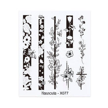Load image into Gallery viewer, Embossed Nails Sticker 3D Flower Leaves Slider Water Transfer Nail Decals for Nail Art Transfer Sticker  3D Wave Design Decoration for Women Girls Art Stickers Decal Decoration Metallic Curve Strip Line Nail Decor
