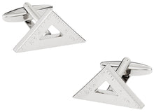 Load image into Gallery viewer, Engineering Triangle Ruler Cufflinks
