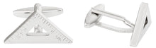Load image into Gallery viewer, Engineering Triangle Ruler Cufflinks
