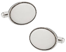 Load image into Gallery viewer, Engravable Stainless Wedding Cufflinks
