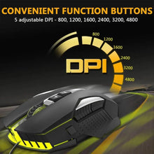 Load image into Gallery viewer, Ergonomic Design Wired RGB Professional Gaming Mouse Optical Gamer Mice Adjustable DPI Mouse With Backlight For Computer
