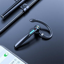 Load image into Gallery viewer, Ergonomic Single Lightweight Bluetooth Earphones Handsfree Wireless Headphones Business Driving Headset Outdoor Sports Volume Control Earphone Fingerprint Design Over Ear Earphone
