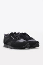 Load image into Gallery viewer, Black Rugged-Sole Panel Sneakers for Men | Wessi
