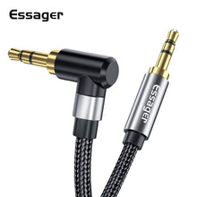 Load image into Gallery viewer, 90Degree 3.5mm Right Angle AUX Audio Cable Jack For Headphone Extension Wire
