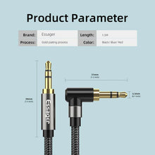 Load image into Gallery viewer, 90Degree 3.5mm Right Angle AUX Audio Cable Jack For Headphone Extension Wire
