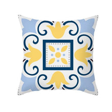 Load image into Gallery viewer, Ethnic Floral Patterns Sofa Cushion Cases Nordic Geometric Simple Blue Modern Decorative Throw Pillow Case Cushion Case For Room Bedroom Pillows Case Bohemian Decor Home Pillows 45x45CM
