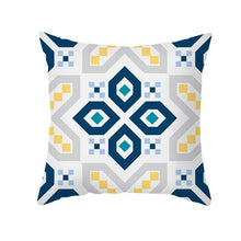 Load image into Gallery viewer, Ethnic Floral Patterns Sofa Cushion Cases Nordic Geometric Simple Blue Modern Decorative Throw Pillow Case Cushion Case For Room Bedroom Pillows Case Bohemian Decor Home Pillows 45x45CM

