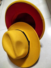 Load image into Gallery viewer, Stylish Fedora Hat - Trendy Color-Blocked Wool Design for a Chic Look
