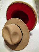 Load image into Gallery viewer, Stylish Fedora Hat - Trendy Color-Blocked Wool Design for a Chic Look
