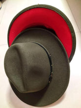 Load image into Gallery viewer, Stylish Fedora Hat - Trendy Color-Blocked Wool Design for a Chic Look
