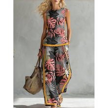 Load image into Gallery viewer, Printed Retro Sleeveless Top &amp; Wide-Leg Pants Set | 12 Prints S–5XL
