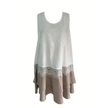 Load image into Gallery viewer, Sleeveless Lace Patchwork Sundress Clothes Casual Dresses
