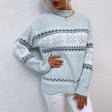 Load image into Gallery viewer, Women’s Snowflake Pullover Sweater — Cozy Winter Knit Top
