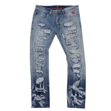 Load image into Gallery viewer, F1734 Frost All Over Shredded Jeans - Light wash
