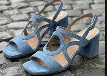 Load image into Gallery viewer, Women's Suede Hollow-Out Buckle Strap High Heel Sandals – Pointed Toe
