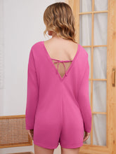 Load image into Gallery viewer, Long-Sleeved Solid Color Jumpsuit Shorts — Chic One-Piece for Women
