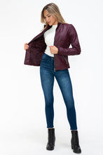 Load image into Gallery viewer, Women Warm Sleek Dual-Zipper Layered Jacket with Cozy Fuzzy Hood Urban Chic &amp; Comfortable Jacket
