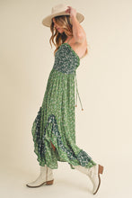 Load image into Gallery viewer, Ditsy Floral Ruffled Hem Maxi Cami Dress For Women –Romantic Floral Print, Flowy Maxi Length, Feminine &amp; Elegant Design for Casual &amp; Special Occasions
