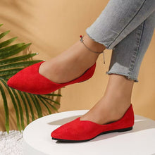 Load image into Gallery viewer, Women's Suede Pointed-Toe Flat Shoes
