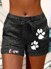 Load image into Gallery viewer, Women's Printed Elastic Waist Cropped Shorts With Pockets
