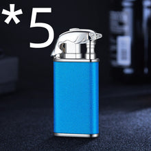 Load image into Gallery viewer, Creative Blue Flame Lighter Dolphin Dragon Tiger Double Fire Metal Winproof Lighter Inflatable Lighter
