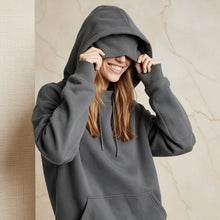 Load image into Gallery viewer, Women's Fleece-Lined Hooded Pullover Sweatshirt
