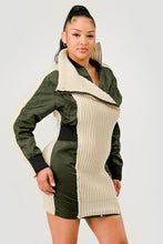 Load image into Gallery viewer, Aviator Knit Utility Dress
