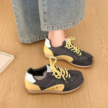 Load image into Gallery viewer, Women's Platform Lace-Up Sneakers | German Trainer Style Height-Increasing Casual Shoes | EU 36–40
