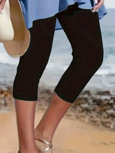 Load image into Gallery viewer, Women’s Slim Fit Cropped Leggings – High Elasticity Tight Pants
