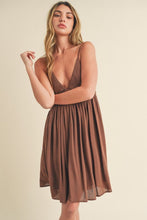 Load image into Gallery viewer, New Summer Ruched Plunge Mini Cami Dress For Women – Sexy, Comfortable, Flattering &amp; Perfect for Special Occasions
