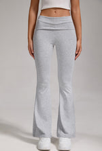 Load image into Gallery viewer, 🔥 Women's Low-Waisted Folded Waist Flared Pants - Low-Rise Wide-Leg Trousers
